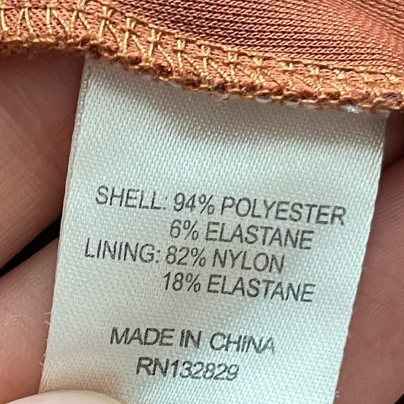 Lovers & Friends Revolve Suki Long Sleeve Asymmetrical Midi Dress Rust Orange M - Picture 7 of 8